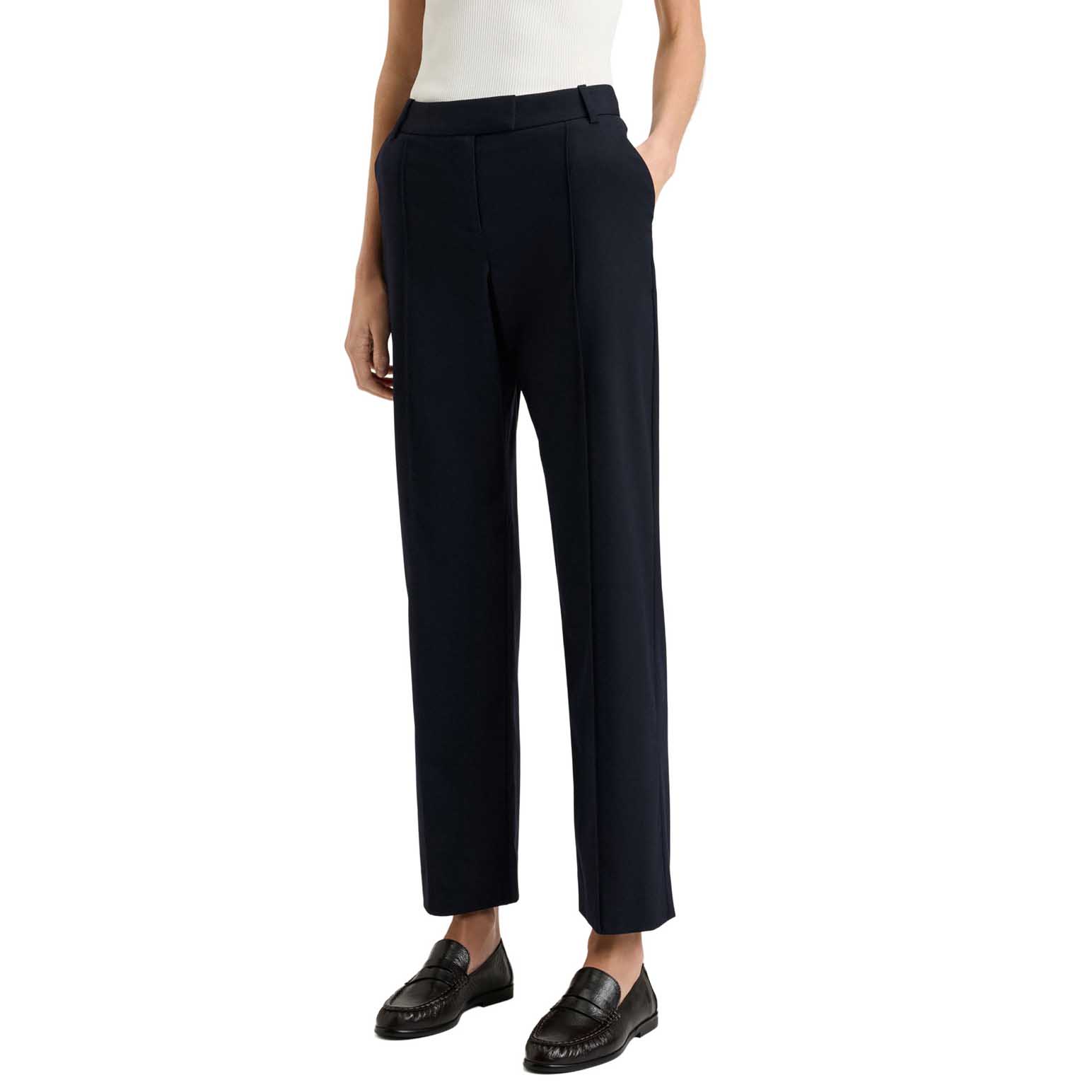 Veronika Maine Stretch Suiting Straight Leg Pant